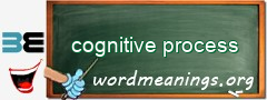 WordMeaning blackboard for cognitive process